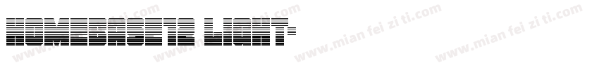 Homebase12 Light字体转换